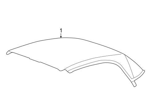 BODY/INTERIOR TRIM - CONVERTIBLE TOP for 2001 Toyota Solara #1