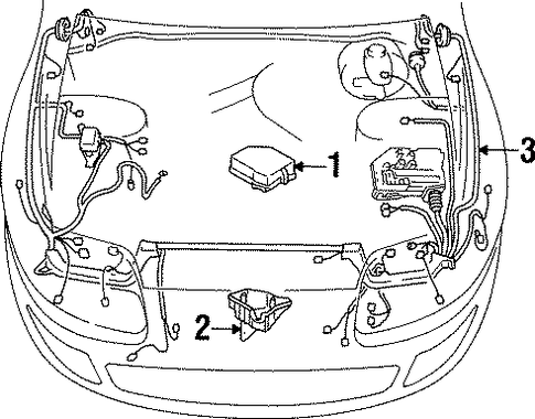 ELECTRICAL/WIRING HARNESS for 1998 Toyota Supra #1