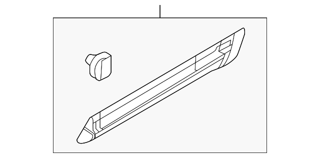 AE9Z-7425556-A Деталь SIDE MOLDING, RIGHT