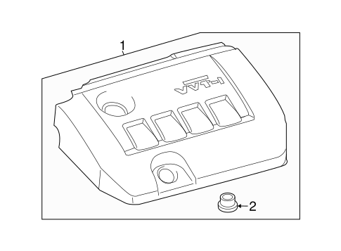ENGINE/ENGINE APPEARANCE COVER for 2015 Toyota Corolla #1