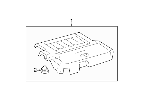 ENGINE/ENGINE APPEARANCE COVER for 2012 Toyota Avalon #1