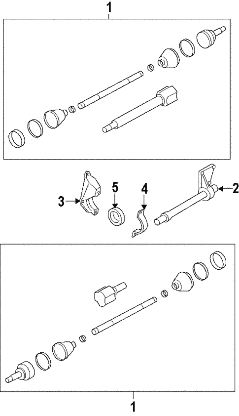 Front Drive Axle/Axle Shafts & Joints for 2010 Ford Focus #1