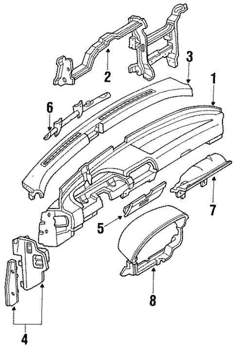 Instrument Gauges for 1990 Ford Probe #0