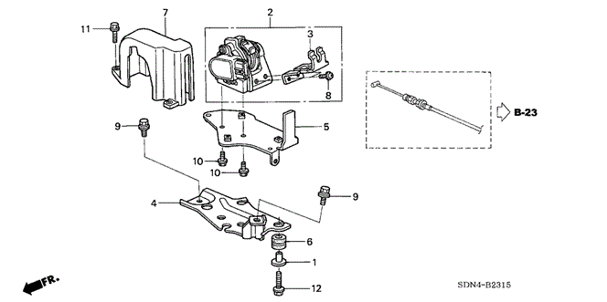 CHASSIS/ACCELERATOR SENSOR for 2006 Honda ACCORD COUPE #1
