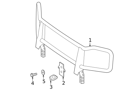 Front Brush Guard for 2020 Mercedes-Benz G 550 #0
