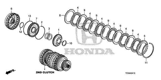 Transmission - Automatic/AT Clutch (2nd) (L4) for 2009 Honda ACCORD COUPE #1