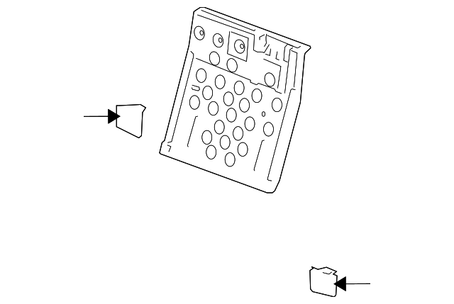 15223429 Деталь SEAT BACK PANEL, RIGHT