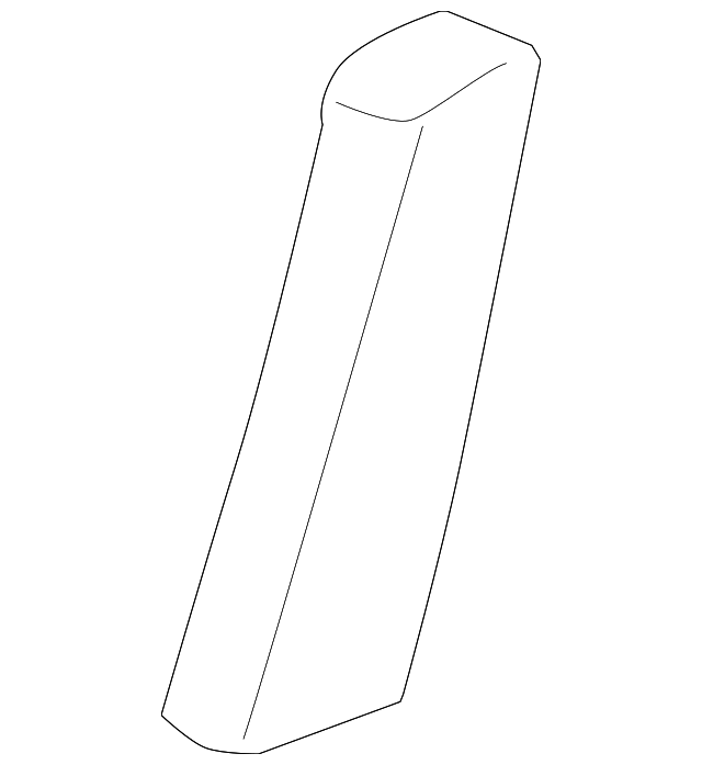 15221589 Деталь SEAT BACK COVER, LEFT