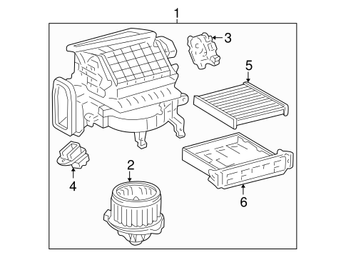 HVAC/BLOWER MOTOR & FAN for 2000 Toyota Avalon #1