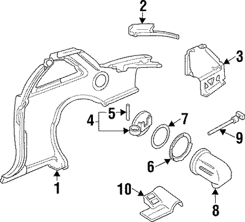 Achieva FUEL DOOR