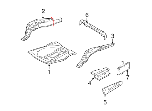 Range Rover REAR FLOOR & RAILS