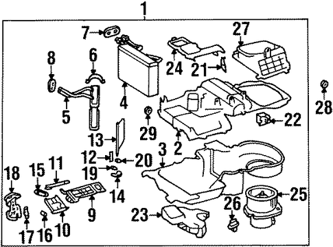 Prizm BLOWER MOTOR & FAN