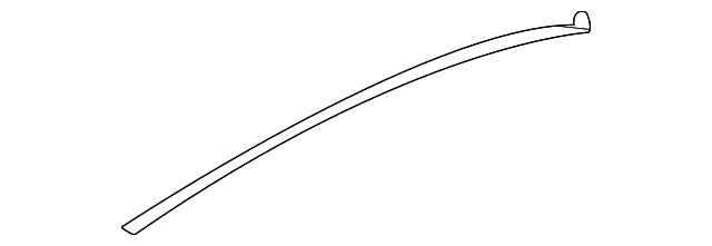 8A5Z-5454382-A ROOF MOLDING REAR SEAL, LEFT