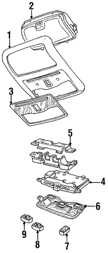 XJ12 OVERHEAD CONSOLE