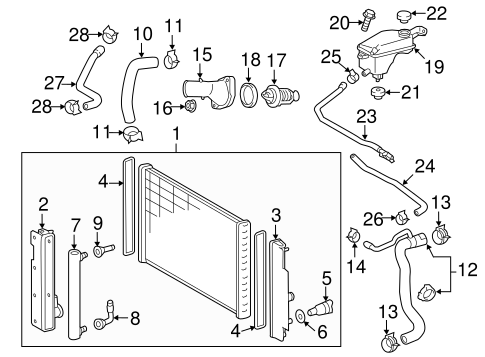COOLING SYSTEM/RADIATOR & COMPONENTS for 2014 Scion tC #1