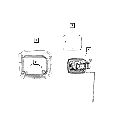 Pick-up Box and Fuel Filler Door for 2015 Jeep Renegade #0