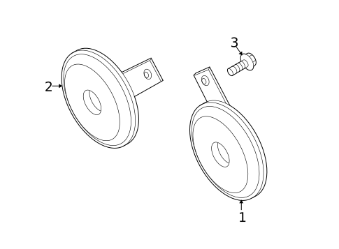 Horn for 2020 Subaru Legacy #0