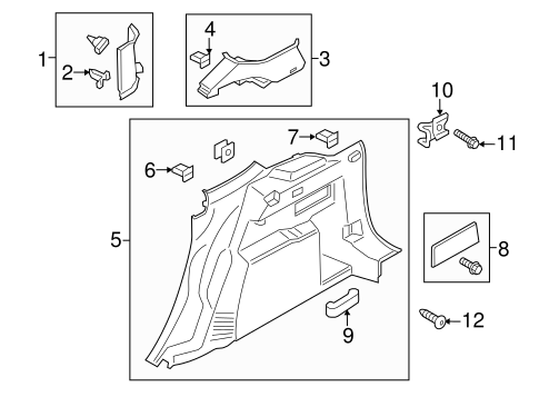 Body/Interior Trim - Quarter Panels for 2013 Ford Escape #1