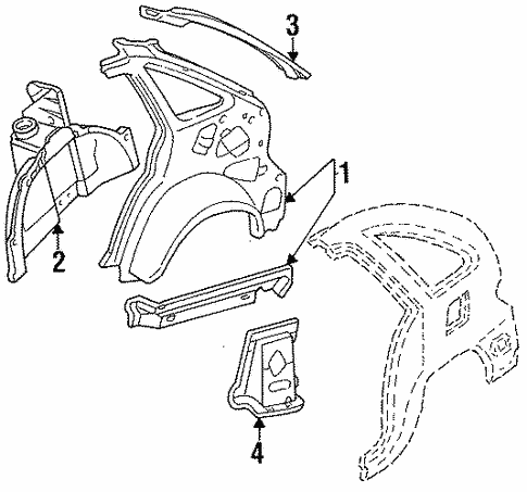 Inner Structure for 1997 Ford Aspire #0