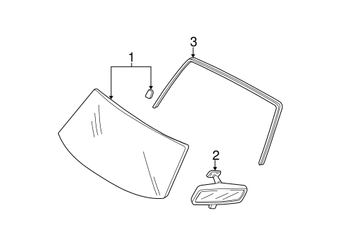 Body/Reveal Moldings for 2006 Ford Escape #1