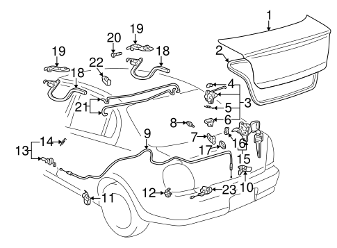BODY/TRUNK for 2000 Toyota Echo #1