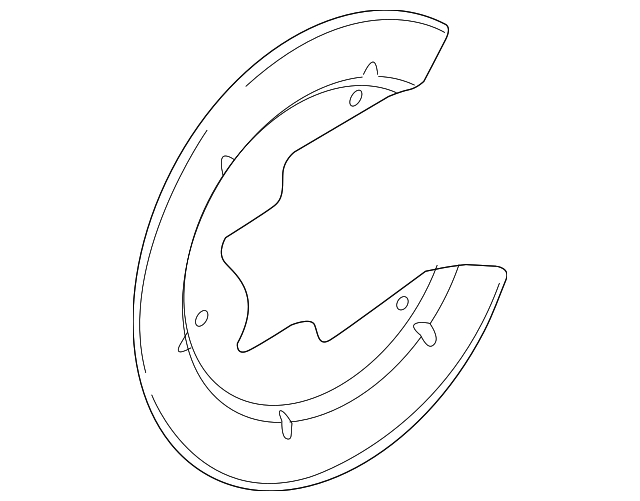 5R3Z-2C029-AA Деталь SPLASH SHIELD, LEFT