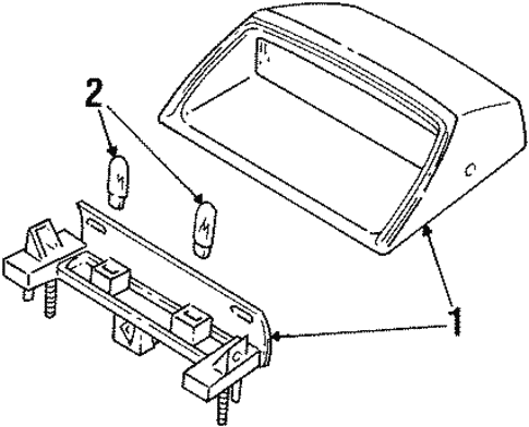 Electrical/High Mounted Stop Lamp for 2002 Ford Crown Victoria #1