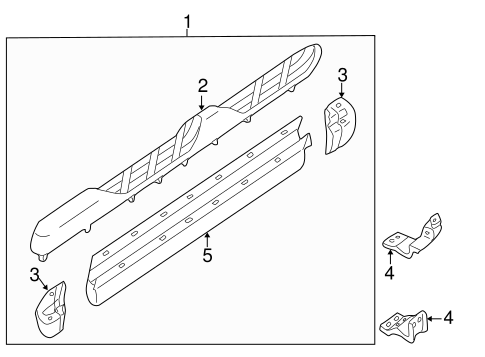 Body/Exterior Trim - Pillars for 2002 Ford Escape #1