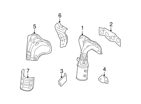EXHAUST SYSTEM/EXHAUST MANIFOLD for 2010 Toyota Matrix #1