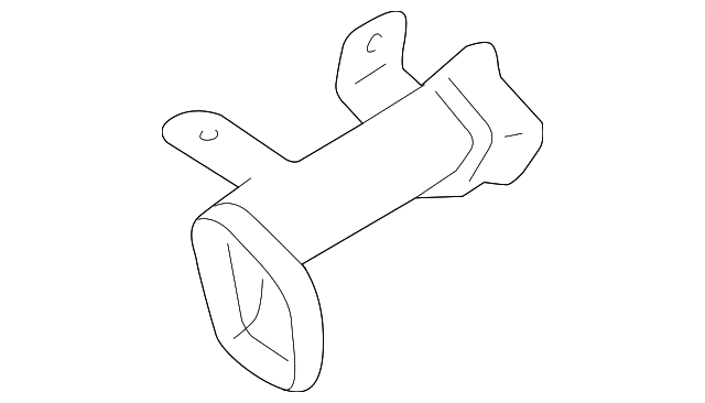 FA1Z-18491-B Деталь HEATER DUCT, LEFT