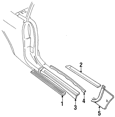 TC Maserati INTERIOR TRIM - PILLARS