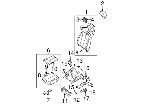 Body/Front Seat Components for 2012 Nissan Altima #3