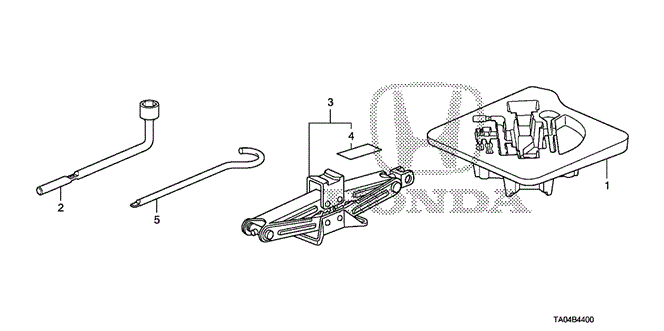 Interior/Bumper/Tools - Jack for 2010 Honda ACCORD SEDAN #1