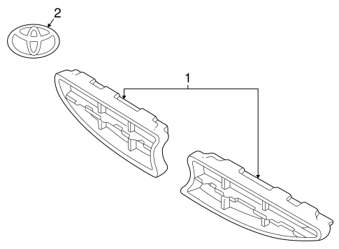 Body/Grille & Components for 2000 Toyota Corolla #1
