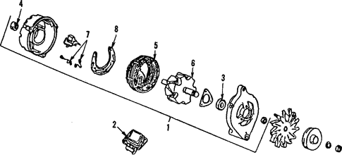 Alternator for 1994 Mercury Topaz #0