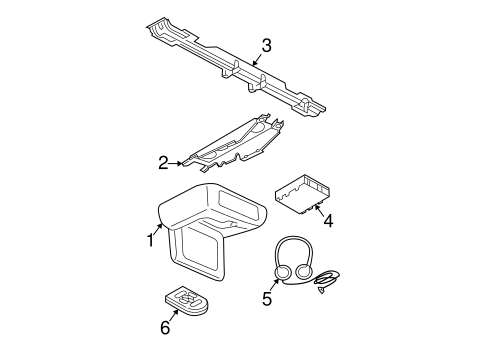 Body/Overhead Console for 2005 Ford Expedition #2