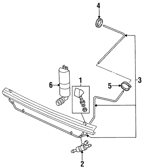 Washer Components for 1994 Land Rover Discovery #0