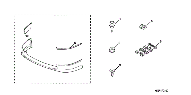 ACCESSORIES/FRONT UNDER SPOILER for 2006 Honda CIVIC SEDAN #1