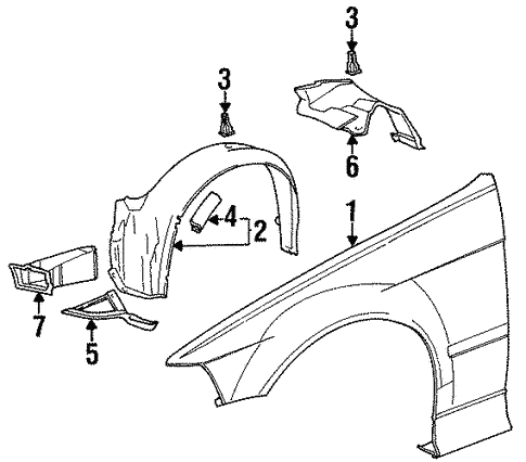 Fender & Components for 1996 BMW 318ti #0