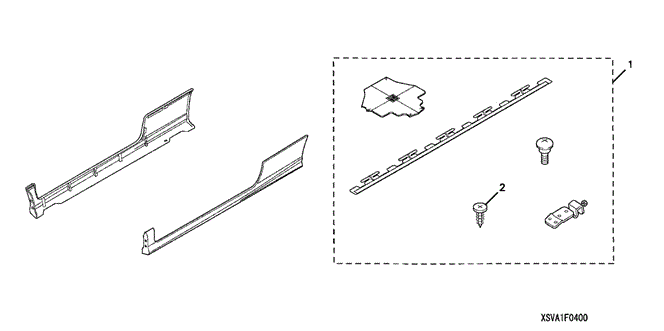 ACCESSORIES/SIDE UNDER SPOILER (1) for 2006 Honda CIVIC COUPE #1