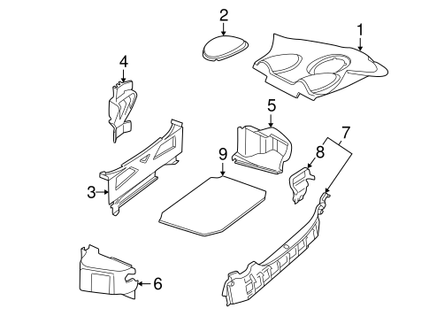 XKR INTERIOR TRIM - REAR BODY