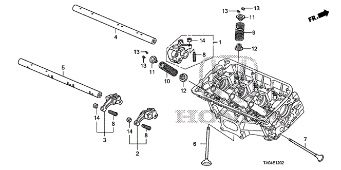 Engine/Valve - Rocker Arm (RR.) (V6) for 2010 Honda ACCORD SEDAN #1