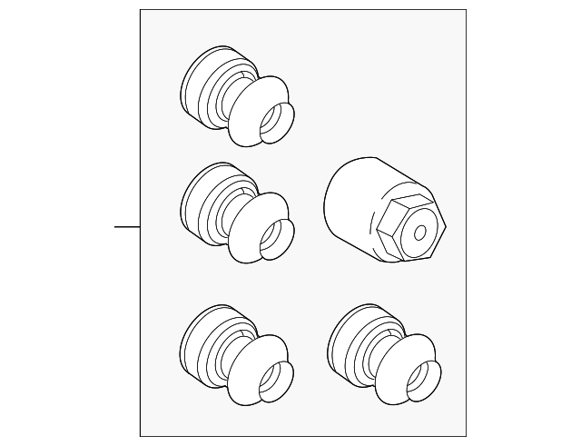 LR066227 WHEEL LOCK KIT