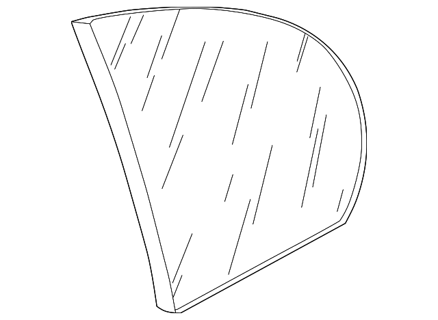 22615168 Деталь QUARTER GLASS, RIGHT