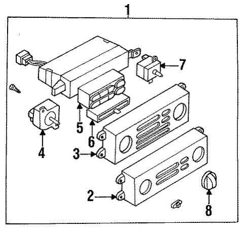 Instrument Panel Components for 1995 Nissan Quest #0