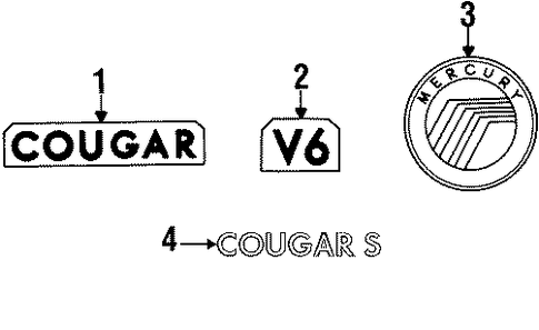 Cougar EXTERIOR TRIM - LIFT GATE