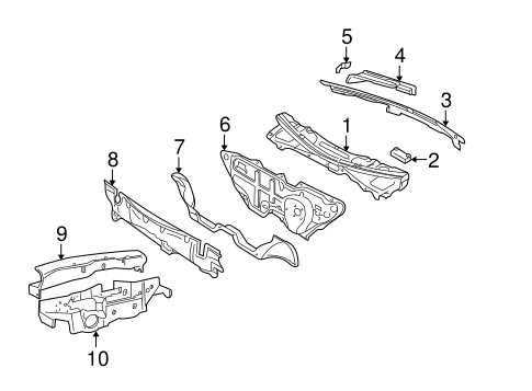 Cowl for 1999 Volkswagen Golf #0