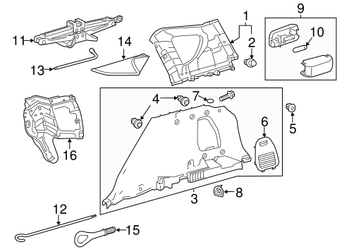 BODY/INTERIOR TRIM - QUARTER PANELS for 2015 Toyota RAV4 #1