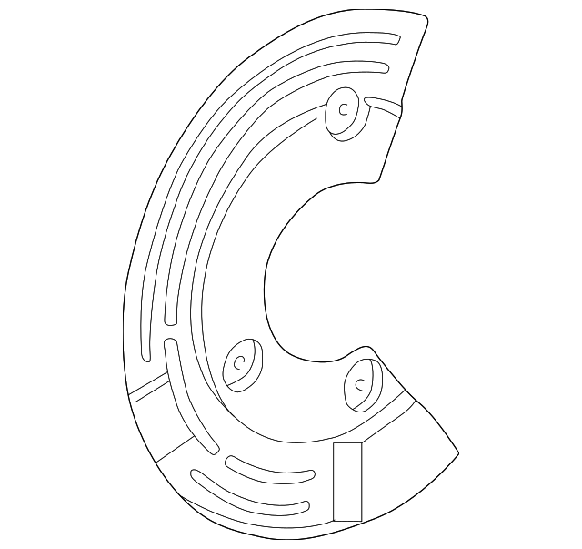 XW4Z-2C029-AA SPLASH SHIELD, LEFT