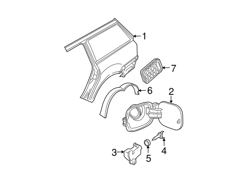 Quarter Panel & Components for 2002 Volkswagen Jetta #1